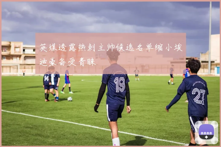 英媒透露热刺主帅候选名单缩小埃迪豪备受青睐